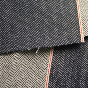 herringbone selvedge denim fabric