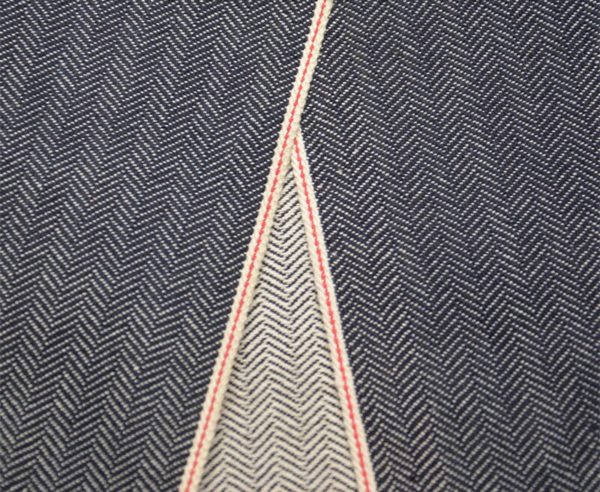 13oz WingFly Herringbone Denim Material Zig-zag 100 Cotton Indigo Selvedge Denim Fabric W82328 - Image 3