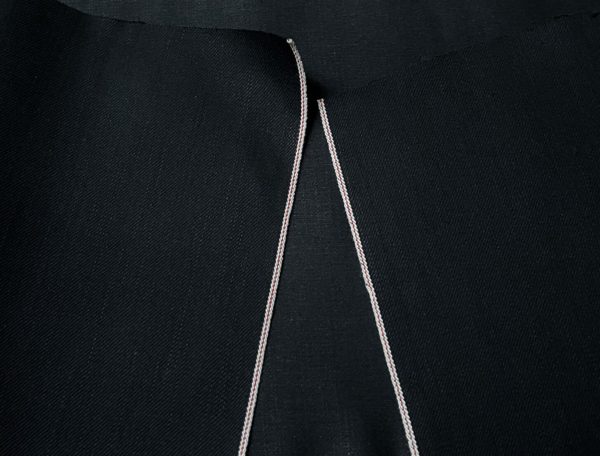 14.2 oz Cotton Jet Black Selvedge Denim Fabric Jeans Material W6282803 - Image 2