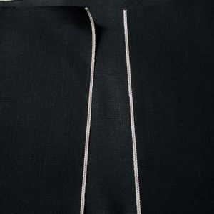 Jet Black Selvedge Denim Fabric