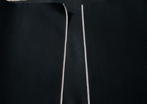 Jet Black Selvedge Denim Fabric