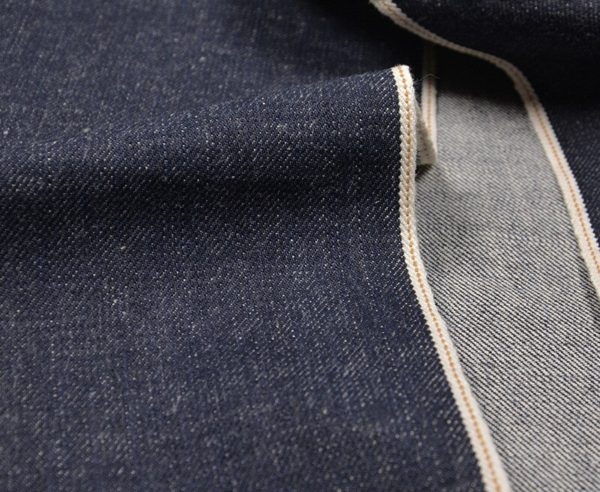 Unsanforized Selvedge Denim Fabric With Slub