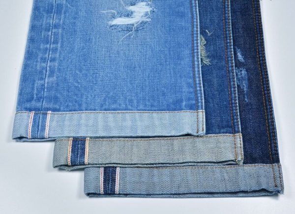 15oz Unsanforized Selvedge Denim Fabric Hairy Right Twill Red Cowboy Jeans Material Slub Cloth W383 - Image 4