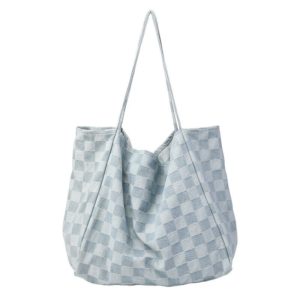 Large Denim Tote Bag