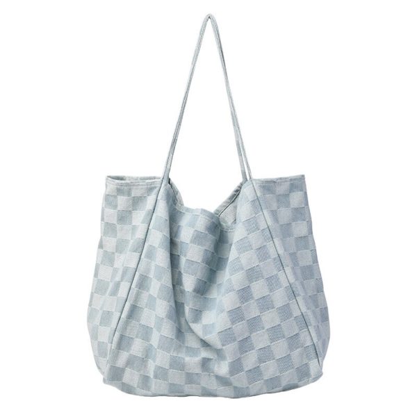 Large Denim Tote Bag