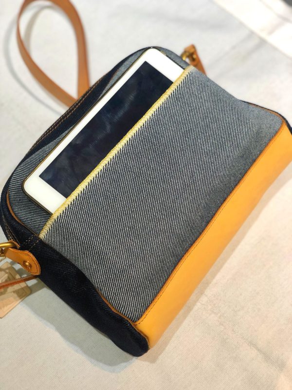 Fashion Red Selvedge Denim Shoulder Messenger Bag Heavy Japanese Postman Men's Workbags Trend Jeans Bag EW2008 - Image 3