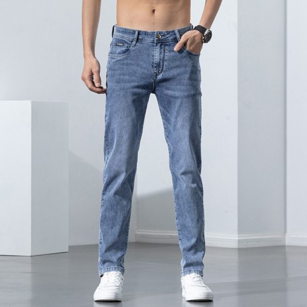 2022 New Stretch Skinny Jeans Fashion Denim Jeans Men s Staright Jean Pants Spring Casual Cotton 1