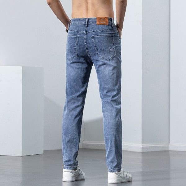 2022 New Men's Stretch Skinny Jeans Casual Denim Jeans Staright Jean Pants Spring Cotton Slim Fit Male Denim Trousers - Image 4
