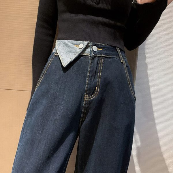 Winter Straight Jeans For Women New Wide Leg Jeans Pants Loose Vintage Jeans All-match High Waisted Jeans Trousers - Image 2