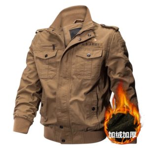 Mens Khaki Denim Jacket