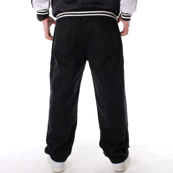 American Eagle Baggy Jeans Men Hip Hop Denim Jeans Street Wear Loose Skateboard Denim Pants Fat Plus Size Jeans Trousers - Image 4