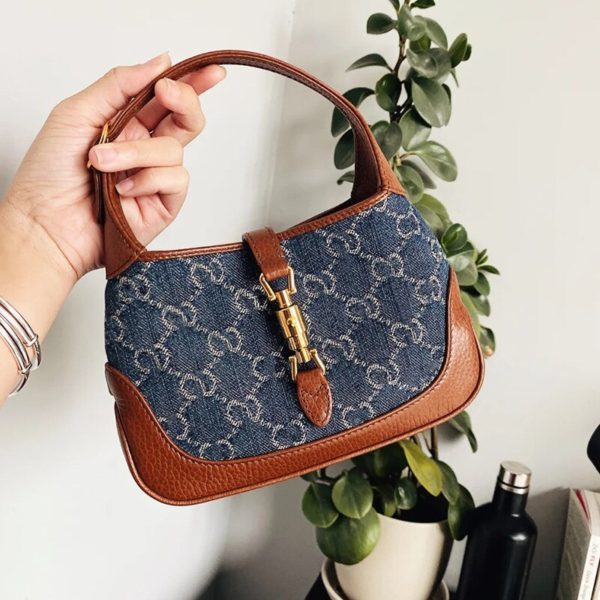 Luxury Women's Denim Handbags Embroidery Letters Jeans Small Bag EW10412 - Image 2