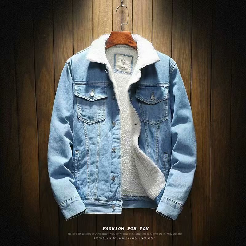 Men's Winter Jeans Jackets Thick Cowboy Coat Warm New In Outwears Plus ...