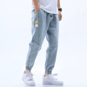 Streetwear Fashion Men Jeans Harem Pants