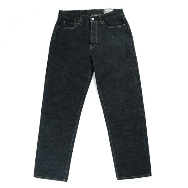 15oz Affordable Selvedge Jeans Straight Fit Tiger Head Embroidered Denim Jeans For Men EW9904 - Image 2