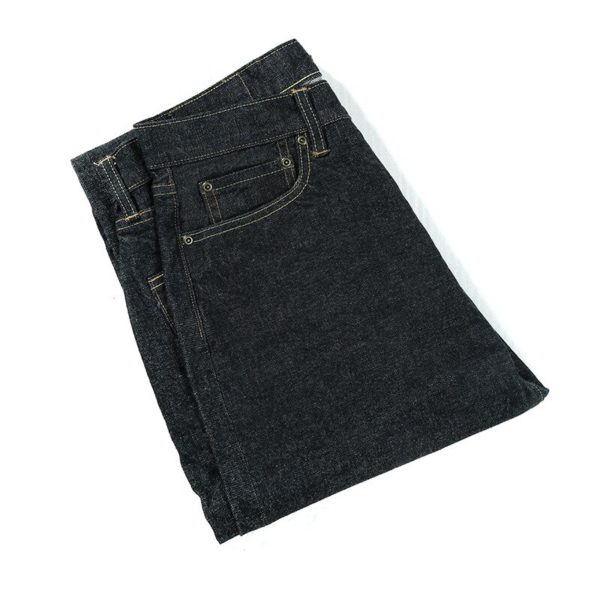 15oz Affordable Selvedge Jeans Straight Fit Tiger Head Embroidered Denim Jeans For Men EW9904 - Image 3