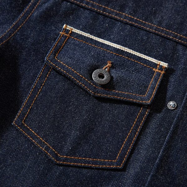 15oz Heavy Weight Selvedge Denim Jacket Japanese Vintage Selvedge Jacket Raw Denim Jacket Mens Loose Selvedge 1