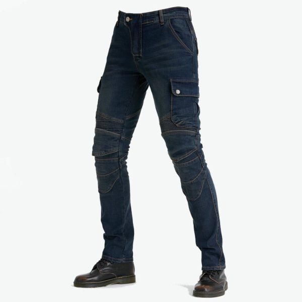 Affordable Motorcycle Kevlar Jeans Multi Bag Motorcycle Jeans Men's Denim Kevlar Pants Rider Pants Black Jeans Camo Cargo Pants - Image 2