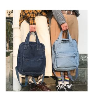 Denim Backpack Female