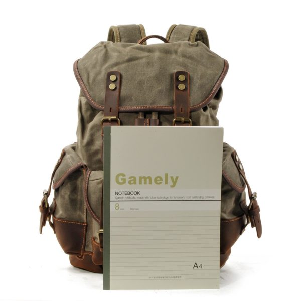 European American Outdoor Denim Backpack Leisure Student Schoolbags Large Capacity Travel Backpack Canvas Climbing Bag EW9508 - Image 4