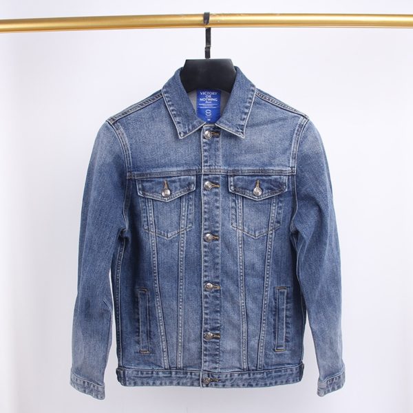 Fall/Winter Print Denim Jacket Slim Fit Denim Jacket Casual Jean Jacket Men European American High-quality Cowboy Jacket Coat - Image 3