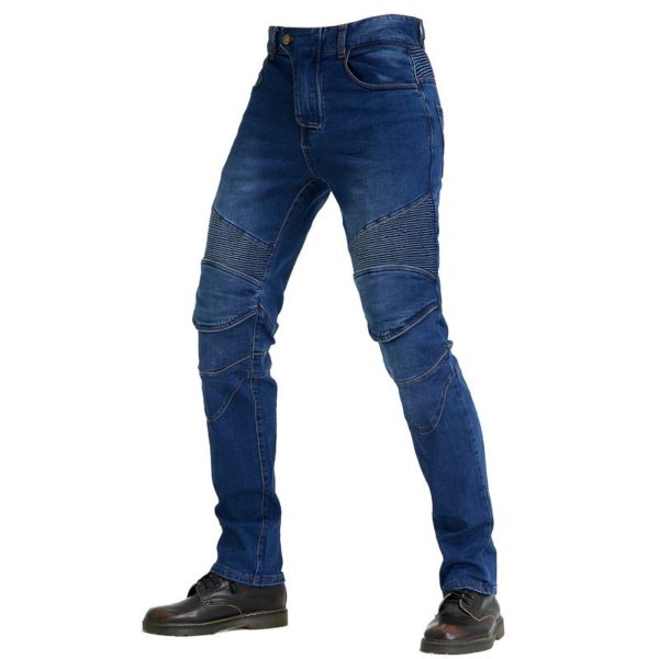 Fashion Bike Jeans Anti-fall Motorcycle Pants For Mens Four Seasons With Cover Off-road Denim Riding Trousers EWJES-2 - Image 2