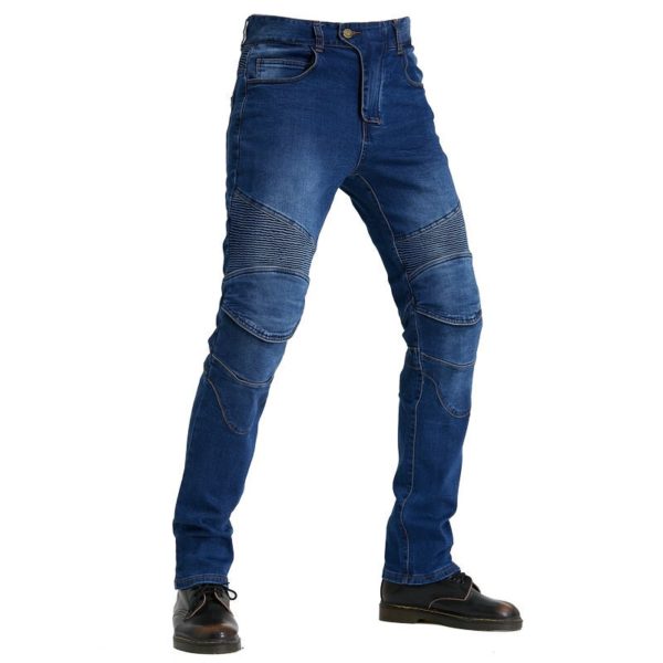 Fashion Bike Jeans Anti-fall Motorcycle Pants For Mens Four Seasons With Cover Off-road Denim Riding Trousers EWJES-2 - Image 3