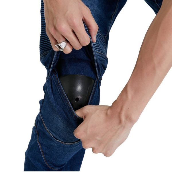 Fashion Bike Jeans Anti-fall Motorcycle Pants For Mens Four Seasons With Cover Off-road Denim Riding Trousers EWJES-2 - Image 5