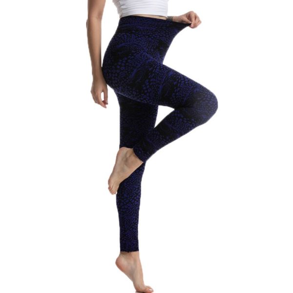Fashion Leopard Leggings Jacquard Yoga Leggings Best Leggings For Women Elastic Slim Ladies Spanx Pants - Image 3