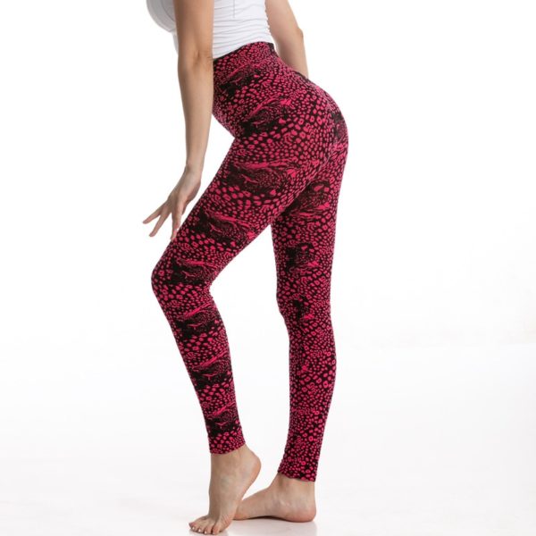 Leopard Leggings Jacquard Yoga Leggings