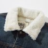 High Quality 350g Lamb Cashmere Denim Jacket Men's Plush Thickened Men's Outwear Winter Super Warm Jean Jacket With Wool Lining - Image 3