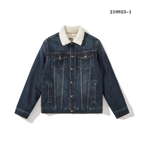 Lamb Cashmere Denim Jacket Men's