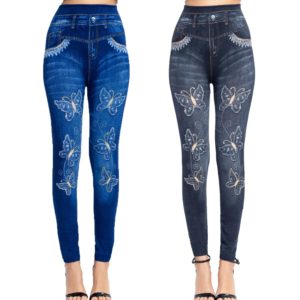 Women Jean Look Leggings