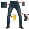 Manufacturers Wholesale Workwear Multi-bag Motorcycle Jeans Bikers Jeans Mens Four Seasons Anti-fall Riding Jeans With CE Armor - Image 2