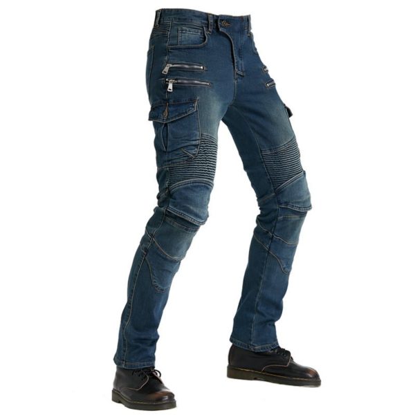 Manufacturers Wholesale Workwear Multi-bag Motorcycle Jeans Bikers Jeans Mens Four Seasons Anti-fall Riding Jeans With CE Armor - Image 4