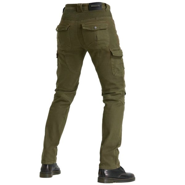 New Camouflage Mens Motorcycle Riding Jeans Blue Black Army Green Racing Pants With Protective Gear Anti 1