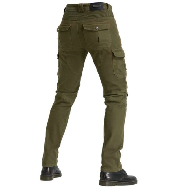 New Camouflage Mens Motorcycle Riding Jeans Blue Black Army Green Racing Pants With Protective Gear Anti-fall EW06 - Image 2