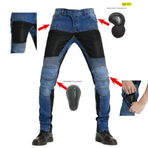 Mesh Motorcycle Jeans