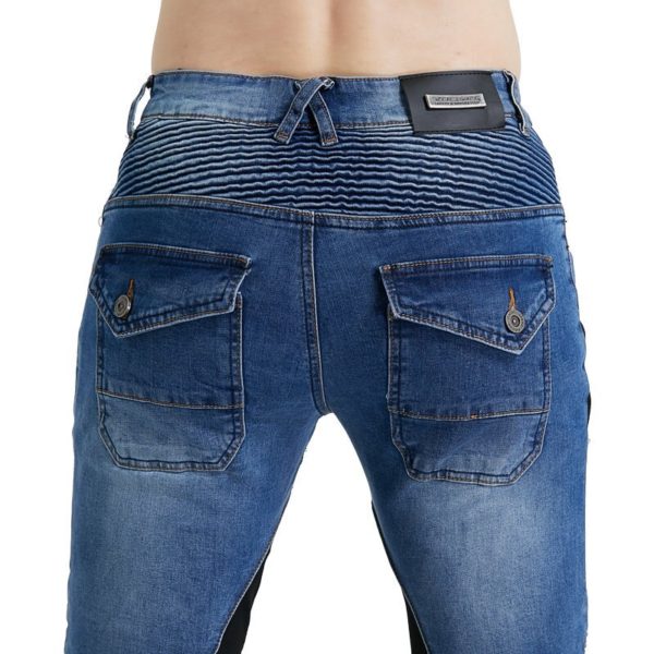 New Winter Spring Mesh Motorcycle Jeans Mens Anti-fall Rider Pants Summer Black Biker Trousers Wholesale EWJES-4 - Image 5
