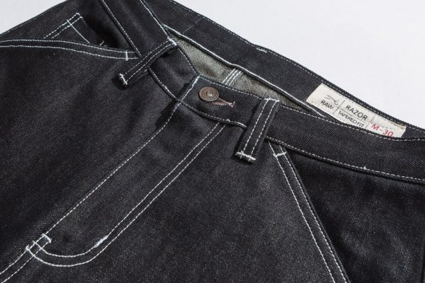 Raw Red Selvage Overalls Jeans Military Style Selvedge Pants Loose Straight Denim Trousers EW9013 - Image 5