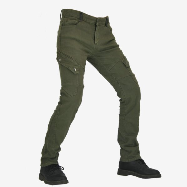 Retro Bike Jeans Pads Upgrade Slim Pants Motorcycle Denim Rider Pants Mens Motorbike Jeans Anti-fall Motorcycle Cargo Trousers - Image 3