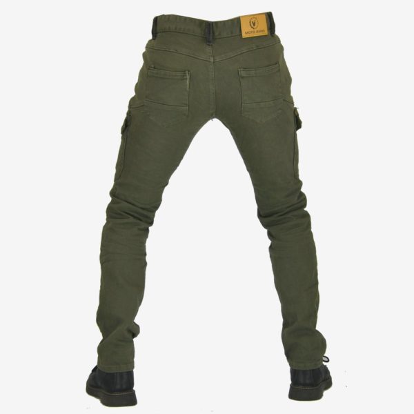 Retro Bike Jeans Pads Upgrade Slim Pants Motorcycle Denim Rider Pants Mens Motorbike Jeans Anti-fall Motorcycle Cargo Trousers - Image 4