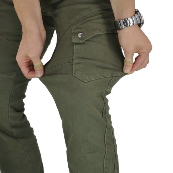 Retro Bike Jeans Pads Upgrade Slim Pants Motorcycle Denim Rider Pants Mens Motorbike Jeans Anti-fall Motorcycle Cargo Trousers - Image 5