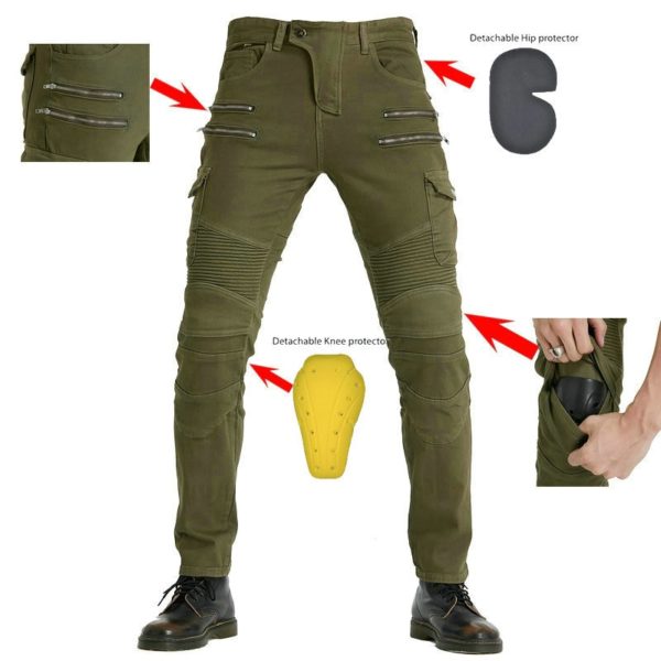 Riding Denim Biker Pants Womens Motorcycle Jeans For Men And Women Fall-proof Cross-country Leisure Bike Jeans For Four Seasons - Image 2