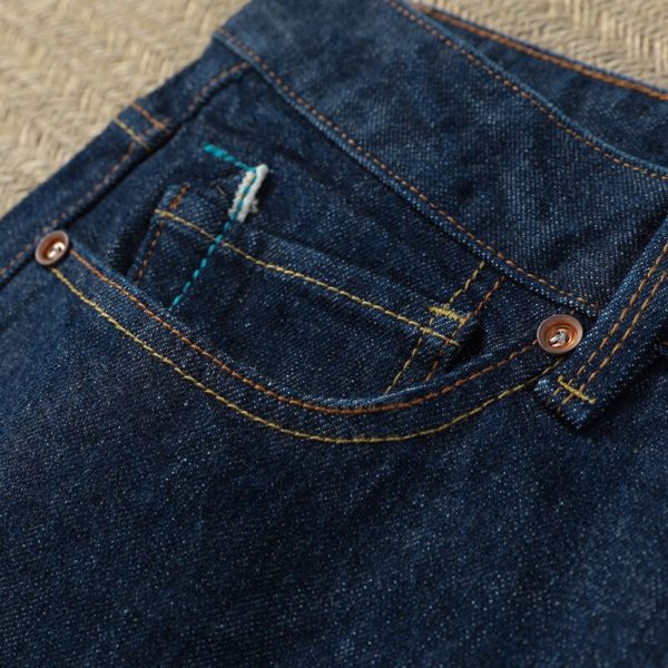Spring Autumn Hemming Selvedge Jeans Japanese Selvedge Denim Jeans Men's Fashion Selvedge Jean Pants Male Selvage Denim Trousers - Image 2