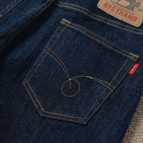 Spring Autumn Hemming Selvedge Jeans Japanese Selvedge Denim Jeans Men's Fashion Selvedge Jean Pants Male Selvage Denim Trousers - Image 3