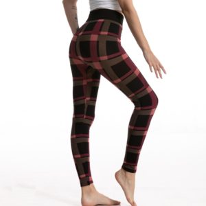 Stretch Women Plaid Leggings