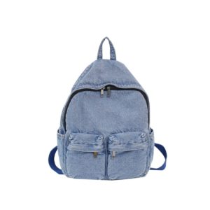 Washed Denim Backpack