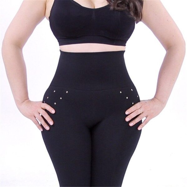Women Seamless Leggings Sexy High Waist Legging Hip Lift Winter Leggings Pants With Diamond Zipper Black Leggings - Image 3