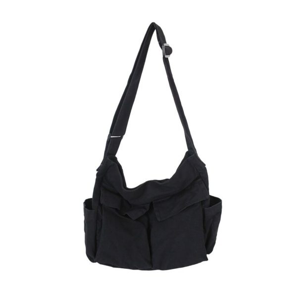 Women s School Messenger Bags Shoulder Bag Teenage Large Capacity Bag Ladies Designer Handbag Armygreen Denim 2